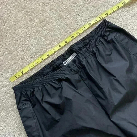 Columbia Rain Pants Men’s Size Large Black Button Pockets Outdoor - Picture 6 of 15